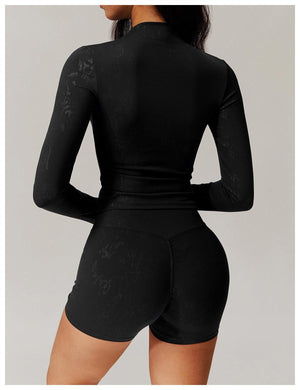 Bronzing Yoga Long Sleeve Top – Activewear - MRC STOREyoga clothesMy StoreBronzing Yoga Top Long sleeved Top – Stylish Activewear for Fitness and Beyond - MRC STOREMRC STORECJDK222532215OLCaramel MochaL