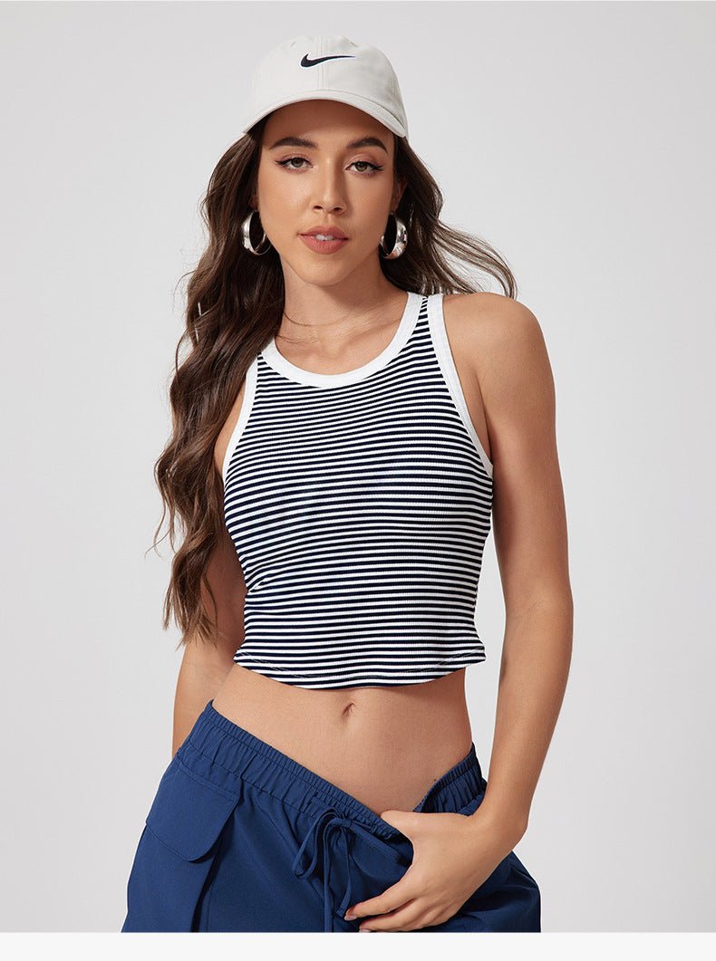 Women’s Yoga Vest - Quick - Drying Sports Bra - MRC STOREyoga clothesMy StoreWomen’s Yoga Vest - Quick - Drying Sports Bra My Store MRC STORECJWX234999811KPCocoa Black StripeL