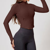 Women's Stand Collar Yoga Jacket – Windproof, Warm, and Moisture Wicking - MRC STOREyoga clothesMy StoreWomen's Stand Collar Yoga Jacket – Windproof, Warm, and Moisture Wicking - MRC STOREMRC STORECJDK218279211KPEspressoL