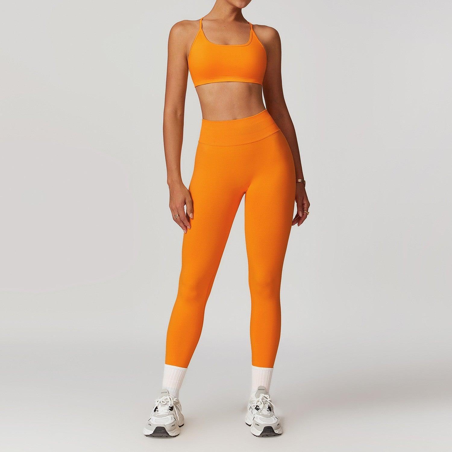 Seamless Beauty Back Yoga Suit – Comfort Fit - MRC STOREyoga clothesMy StoreSeamless Beauty Back Yoga Suit – Comfortable Activewear for Women - MRC STOREMRC STORECJYD218017420TGOrangeTrousers