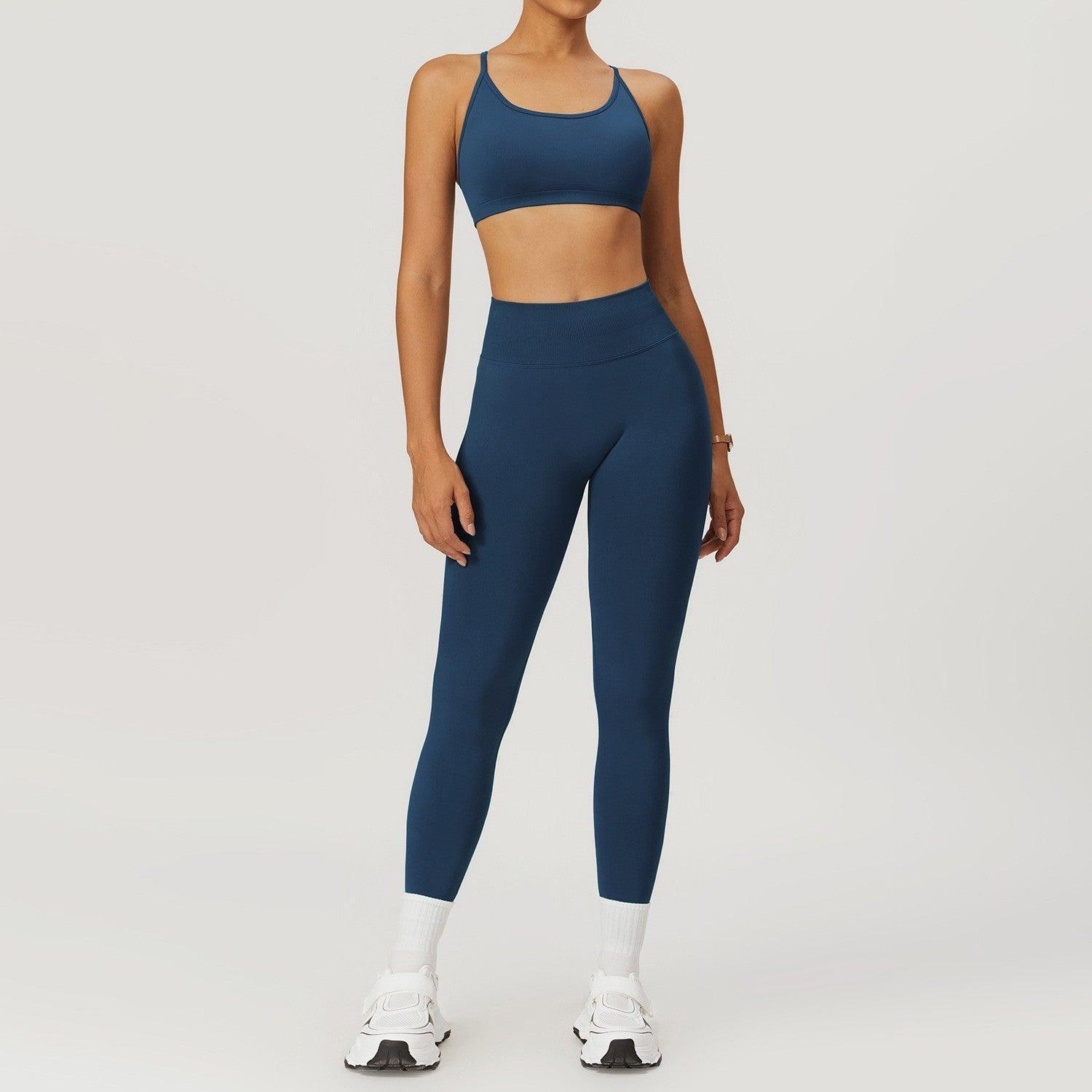 Seamless Beauty Back Yoga Suit – Comfort Fit - MRC STOREyoga clothesMy StoreSeamless Beauty Back Yoga Suit – Comfortable Activewear for Women - MRC STOREMRC STORECJYD218017428BYNavy blueTrousers