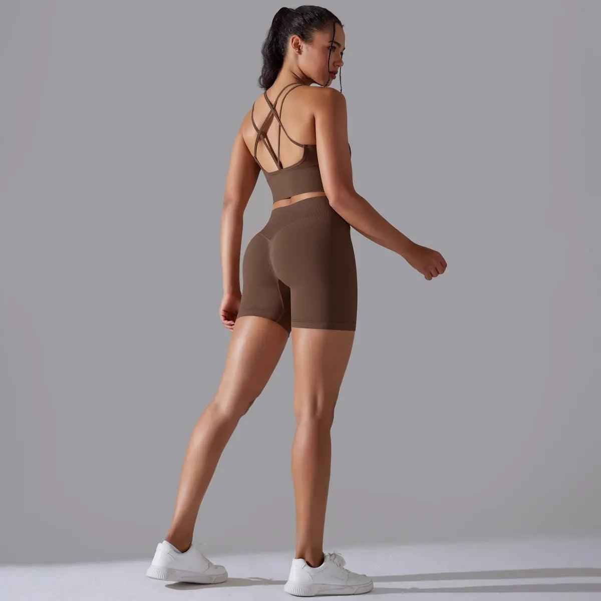 Seamless Yoga Clothes Suit - MRC STOREyoga clothesMy StoreSeamless Yoga Clothes SuitMRC STORECJDK209333906FUChestnutL