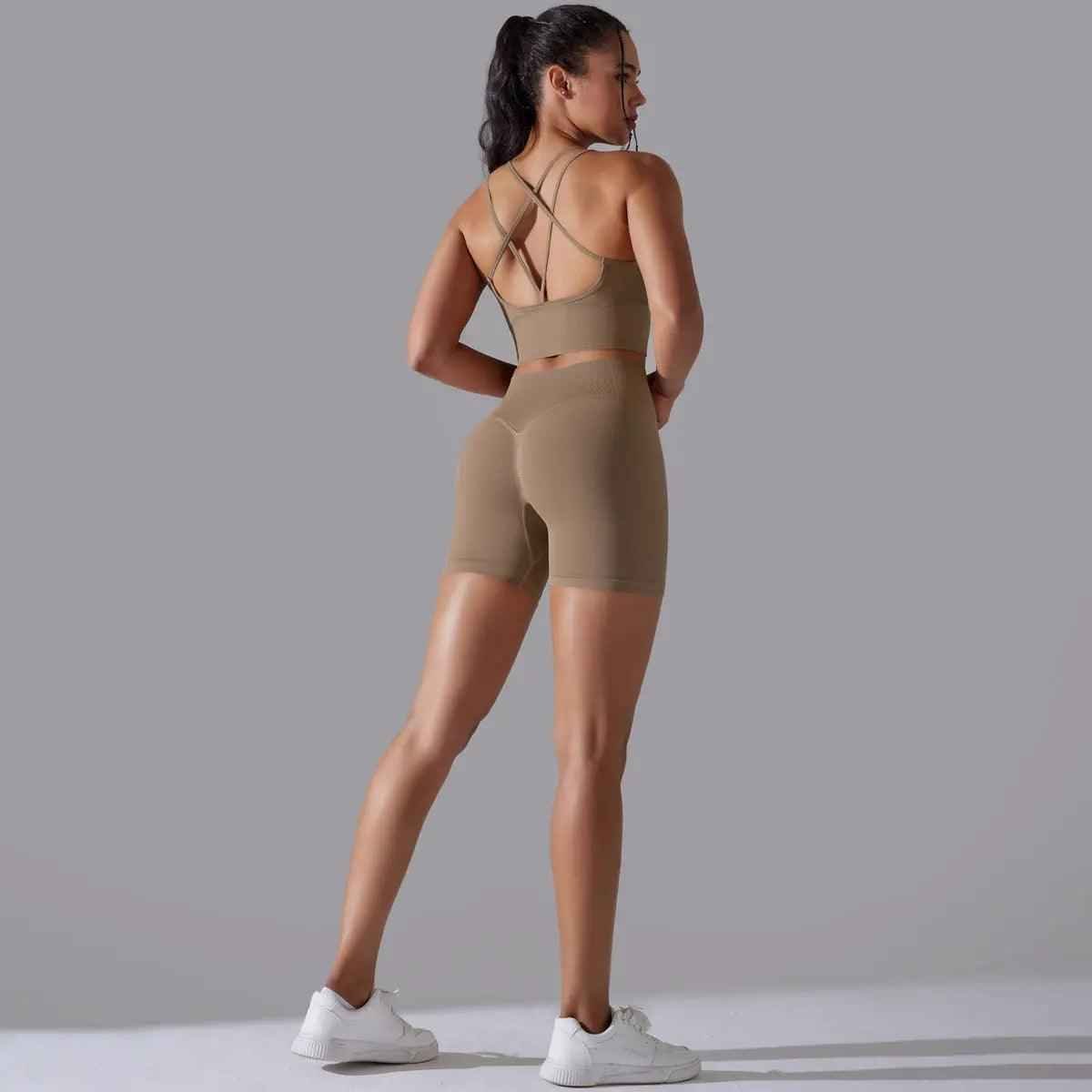 Seamless Yoga Clothes Suit - MRC STOREyoga clothesMy StoreSeamless Yoga Clothes SuitMRC STORECJDK209333912LOCocoa ColorL