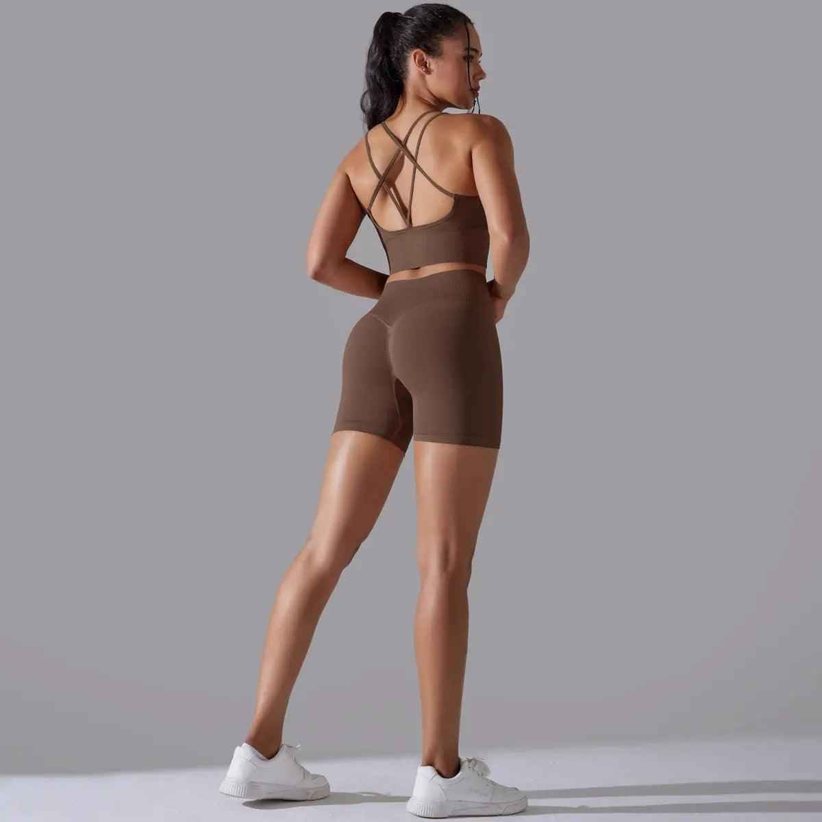 Seamless Yoga Clothes Suit - MRC STOREyoga clothesMy StoreSeamless Yoga Clothes SuitMRC STORECJDK209333906FUChestnutL