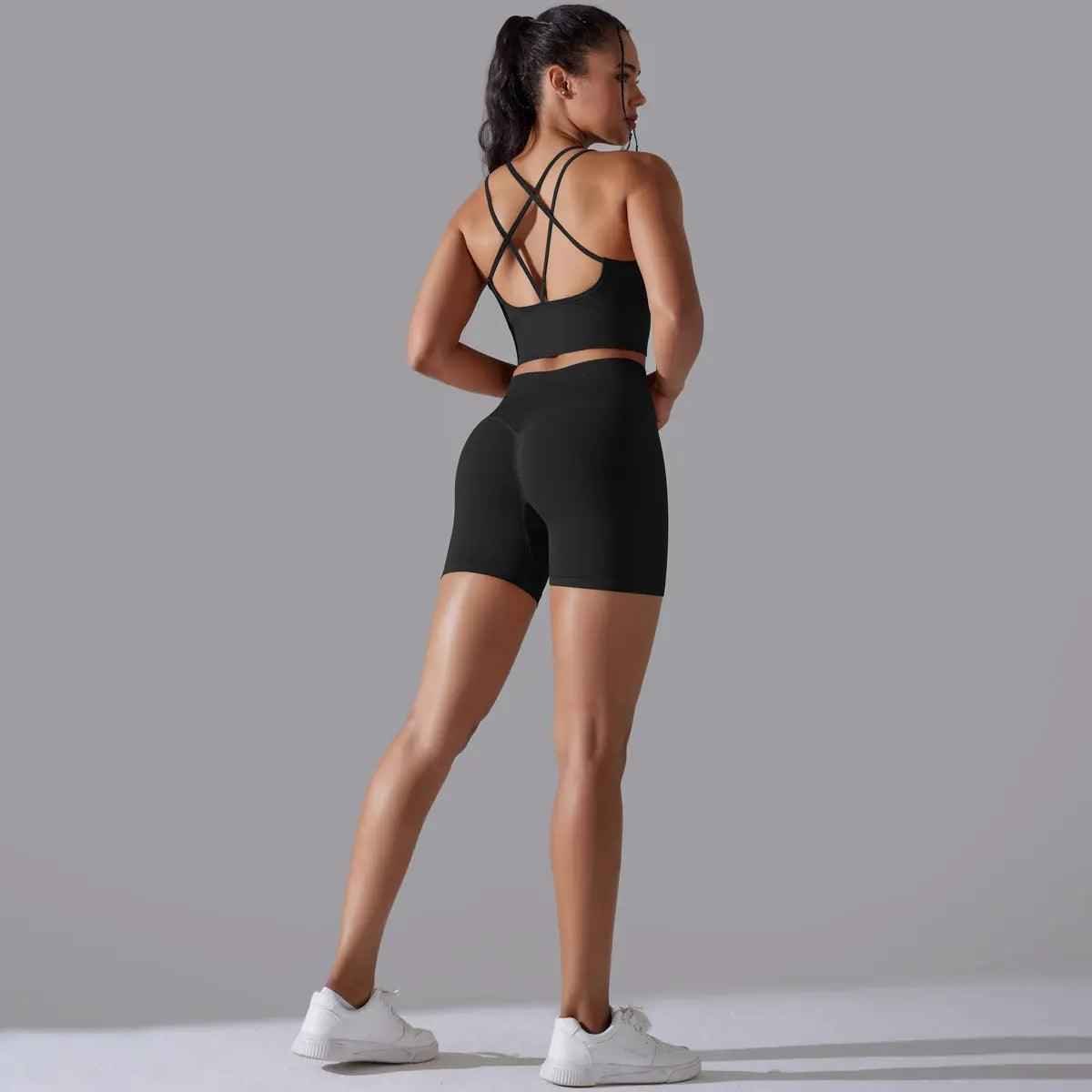 Seamless Yoga Clothes Suit - MRC STOREyoga clothesMy StoreSeamless Yoga Clothes SuitMRC STORECJDK209333909IRPure BlackL