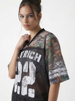 SpringSummer American-style Street-Chic Hollowed-Out Breathable T-Shirt MRC WEAR 