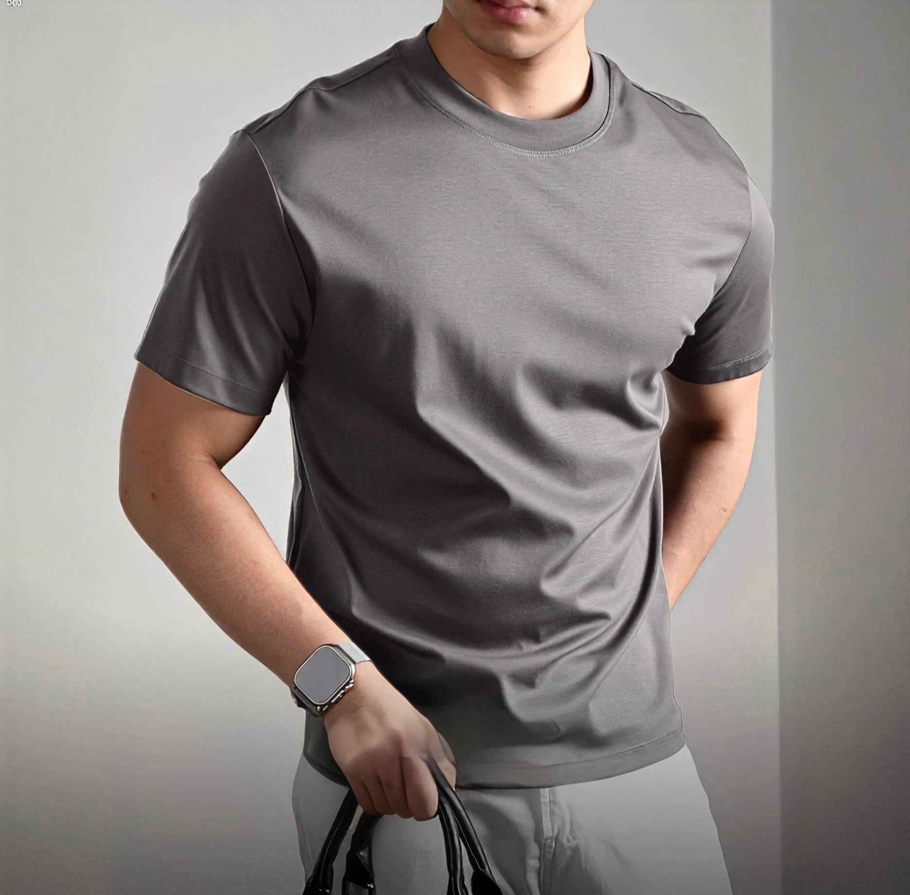 Loose Fit Short Sleeve Cotton T-Shirt