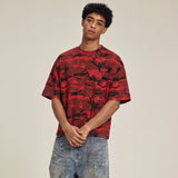 Mens Camouflage Crew-Neck Short-Sleeve T-Shirt MRC WEAR 