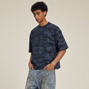 Mens Camouflage Crew-Neck Short-Sleeve T-Shirt MRC WEAR 