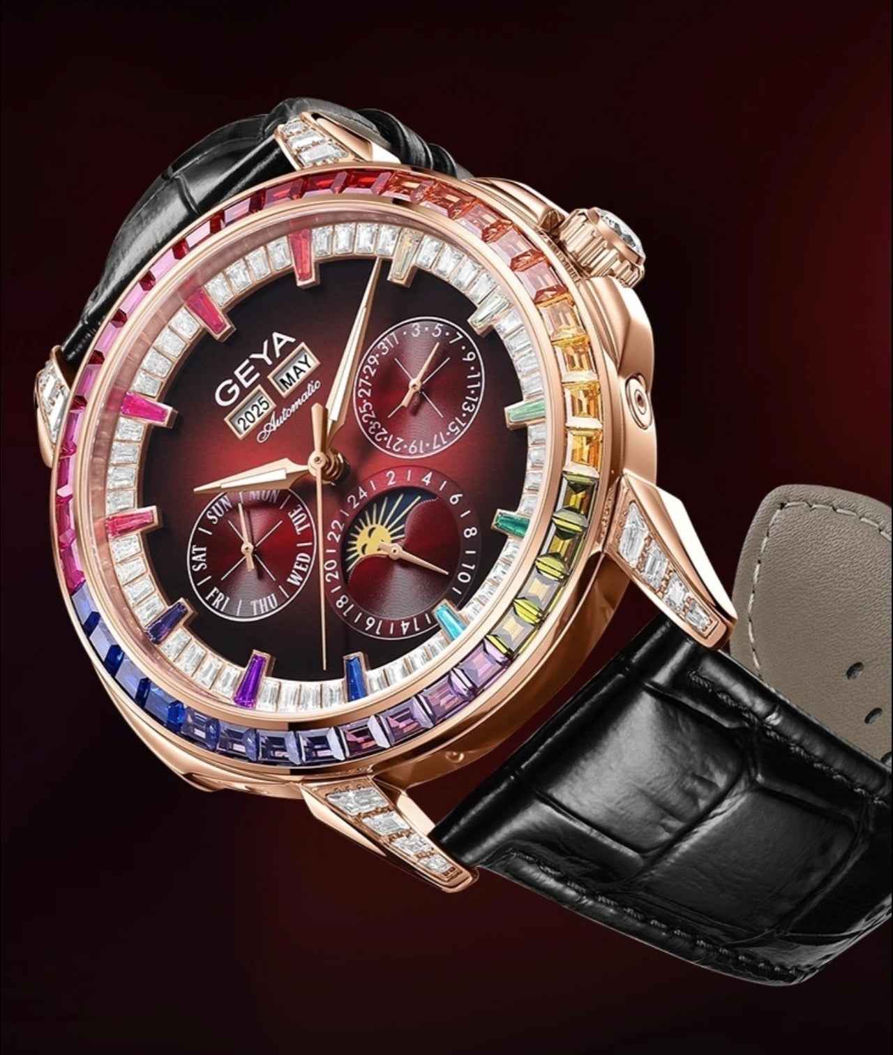 Rainbow Circle Multifunctional Mechanical Watch Fully Automatic Waterproof Men's