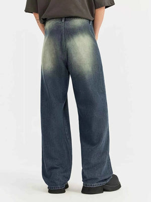 Vintage Wash Wide Leg Jeans - MRC WEAR 